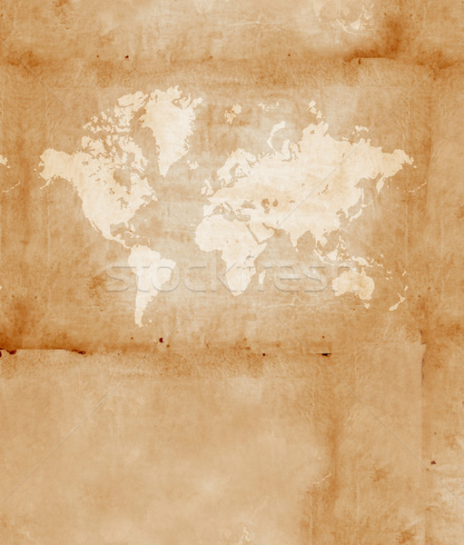 Vintage mapa do mundo abstrato fundo retro ferrugem Foto stock © janaka