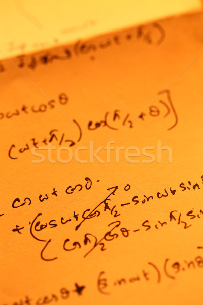 Mathematical text Stock photo © janaka