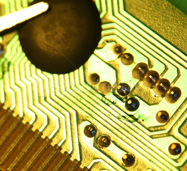 Circuit board elektronische internet industrie wetenschap Stockfoto © janaka
