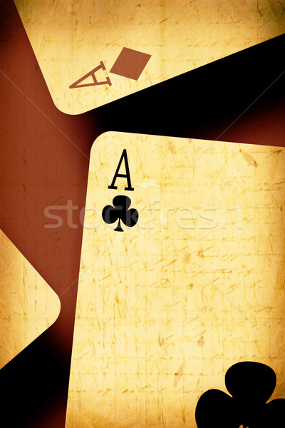 Aces gráfico papel mão abstrato Foto stock © janaka
