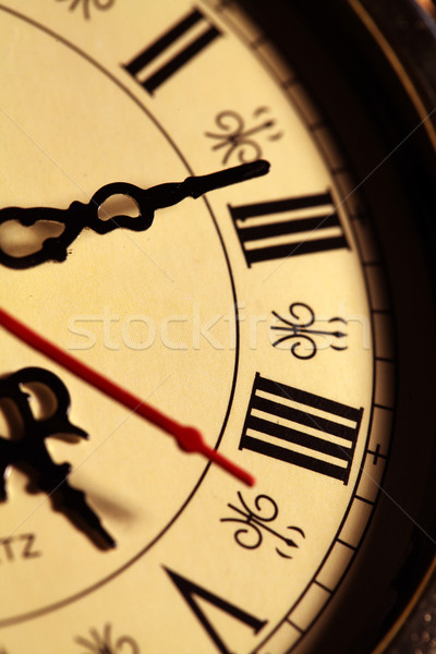 Stock photo: Old clock face