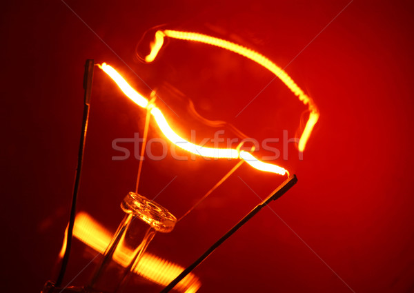 Volfrám villanykörte közelkép tűz absztrakt sebesség Stock fotó © janaka