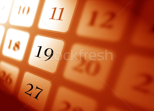 Kalender up digitalen Kunst Zeit Datum Stock foto © janaka