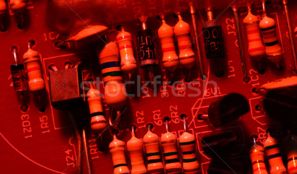 Circuit board elektronische internet industrie wetenschap Stockfoto © janaka