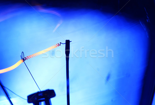 Volfrám villanykörte közelkép tűz absztrakt fény Stock fotó © janaka