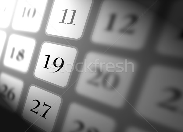 Kalender omhoog digitale kunst tijd datum Stockfoto © janaka