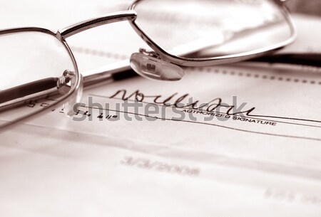 Cheque Book Stock photo © janaka