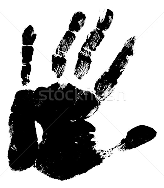 Kéz lenyomat emberi kéz egyedi részletek férfi Stock fotó © janaka