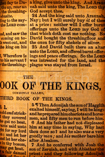 Szent Biblia közelkép antik húsvét könyv Stock fotó © janaka