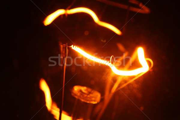 Wolfram żarówki ognia streszczenie prędkości Zdjęcia stock © janaka