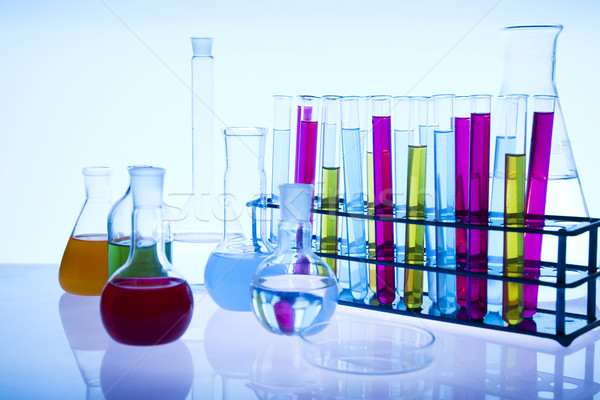 Stockfoto: Chemische · laboratorium · glaswerk · uitrusting · plaats · wetenschappelijk · onderzoek