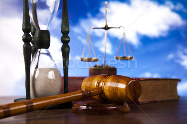 Törvény kék ég fa ügyvéd fehér tárgy Stock fotó © JanPietruszka
