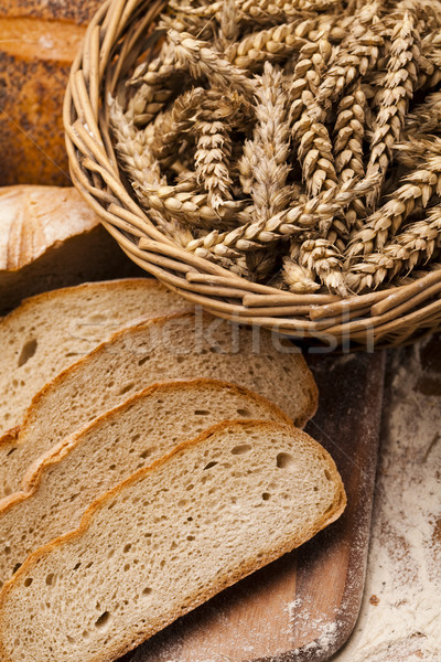 Sütés áru kenyér hagyományos étel háttér Stock fotó © JanPietruszka