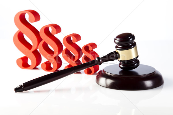 Justice concept and paragraph Stock photo © JanPietruszka