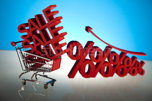 Ensemble vente réduction fond Shopping rouge [[stock_photo]] © JanPietruszka