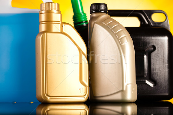 Liquids for car on vivid moto concept Stock photo © JanPietruszka