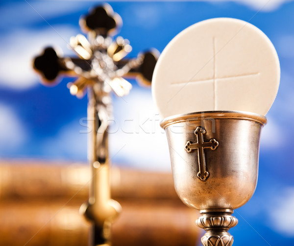 Holy of communion, bright background, saturated concept Stock photo © JanPietruszka