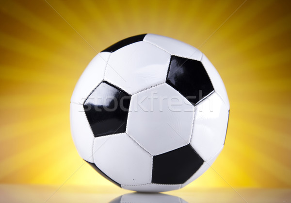 Soccer ball and sunshine Stock photo © JanPietruszka