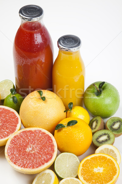 Foto stock: Mix · de · frutas · brilhante · colorido · natureza · fruto · saúde