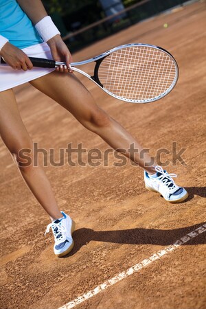 Playing tennis Stock photo © JanPietruszka