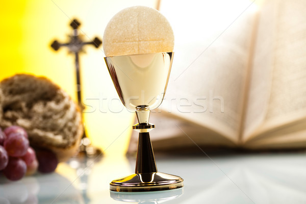 Stock photo: Symbol christianity religion, bright background, saturated conce