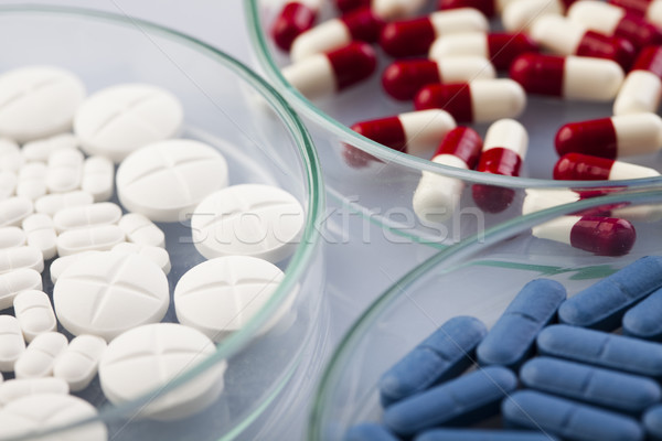 Medicines collection, colorful bright medicine concept Stock photo © JanPietruszka