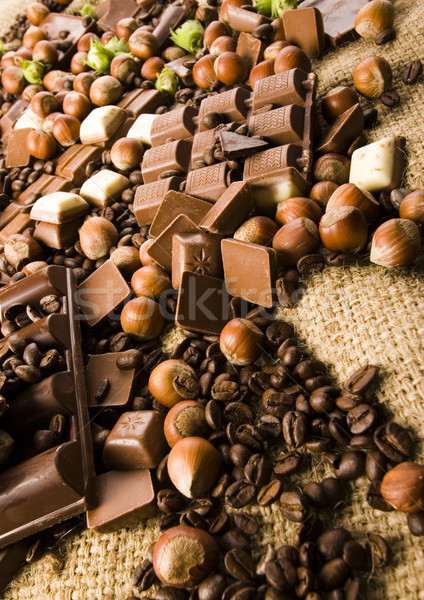 Tatlı hediye canlı renkler doğal çikolata Stok fotoğraf © JanPietruszka