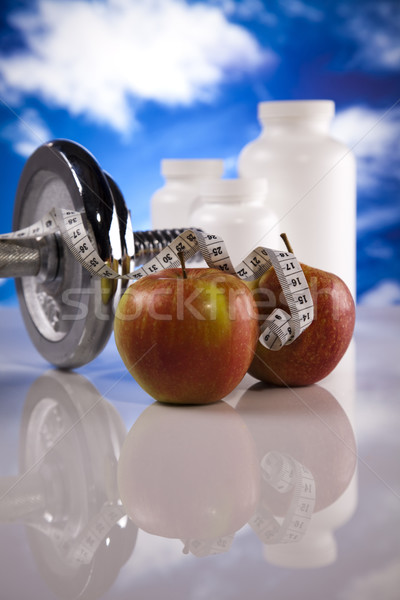 Kiegészítő diéta sport fitnessz egészség gyógyszer Stock fotó © JanPietruszka