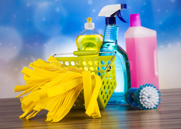 Wybór czyszczenia pracy domu grupy butelki Zdjęcia stock © JanPietruszka