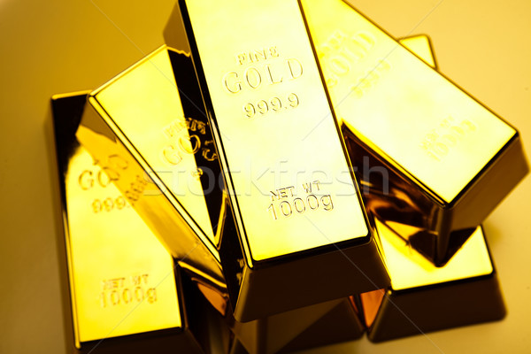 Gold and money, ambient financial concept Stock photo © JanPietruszka