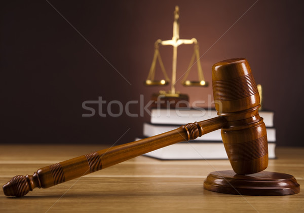 Law and justice concept, wooden gavel Stock photo © JanPietruszka