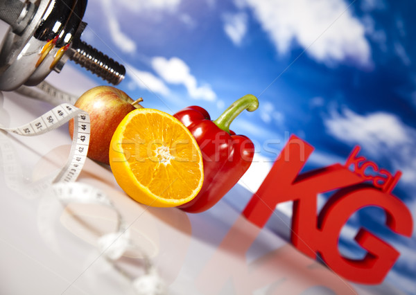 熱量 運動 飲食 食品 健身 水果 商業照片 © JanPietruszka