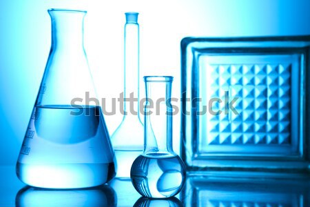 Pesquisa química fórmula medicina ciência garrafa Foto stock © JanPietruszka