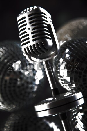 Microfone vinil registro discoteca música Foto stock © JanPietruszka