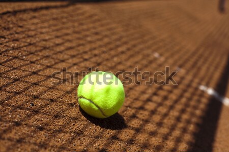 Stock fotó: Teniszütő · golyók · bíróság · háttér · játék · játék