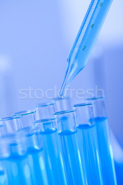 Test Rohre Labor Medizin blau Stock foto © JanPietruszka