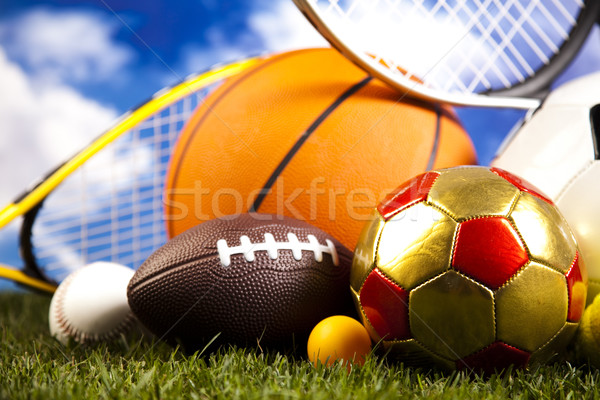 ストックフォト: ゲーム · スポーツ用品 · 自然 · カラフル · スポーツ · サッカー