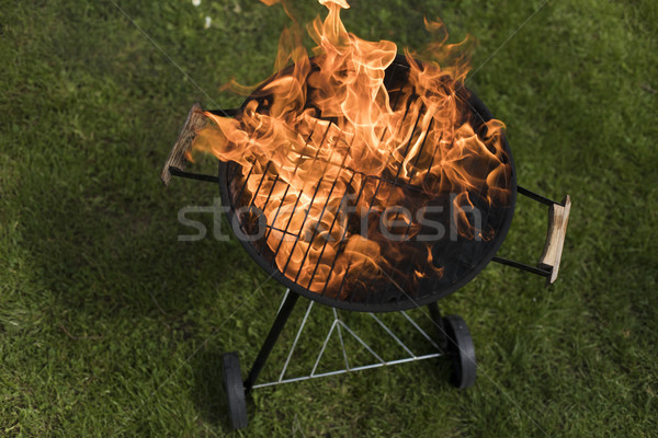 Fire background, grill Stock photo © JanPietruszka