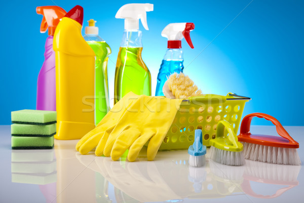 Reinigungsmittel Arbeit home Flasche rot Service Stock foto © JanPietruszka
