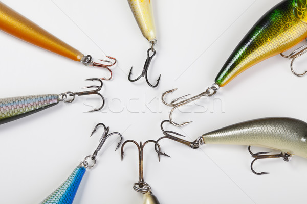 Collection of fly fishing, saturated natural tone theme Stock photo © JanPietruszka