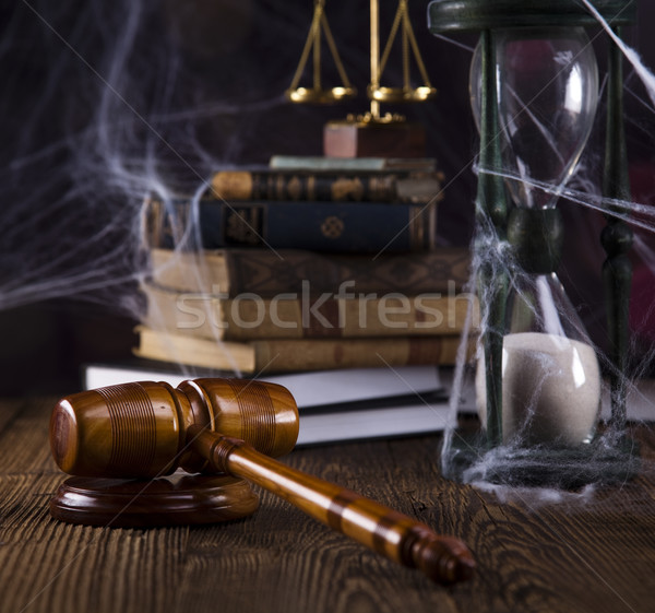 Sędzia drewna adwokat obiektu prawnych młotek Zdjęcia stock © JanPietruszka