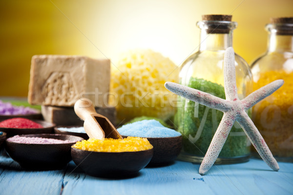 Natuurlijke organisch producten spa badkamer Stockfoto © JanPietruszka