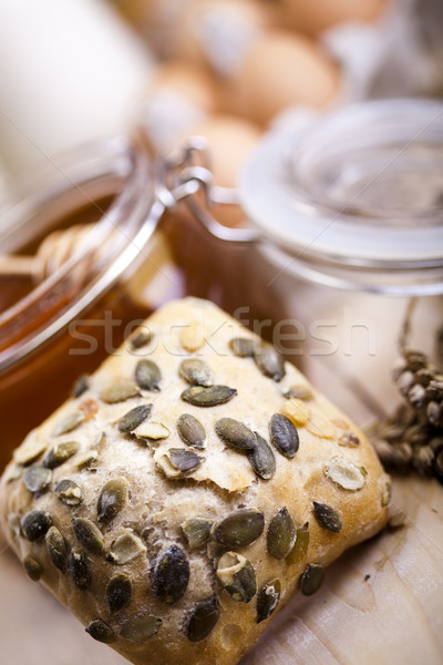 Brood gebakken gezondheid plant sandwich Stockfoto © JanPietruszka