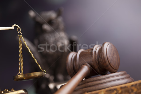 Tribunal juez ley justicia martillo jurídica Foto stock © JanPietruszka