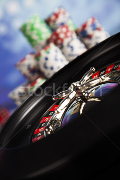 Ruleta casino jugando chips diversión Foto stock © JanPietruszka