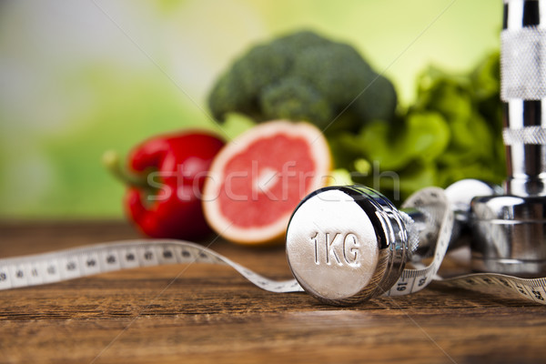 Alimenti freschi misura dieta fitness sport Foto d'archivio © JanPietruszka
