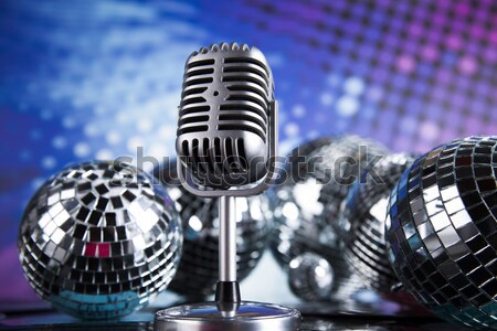 Music background, microphone, music saturated concept Stock photo © JanPietruszka