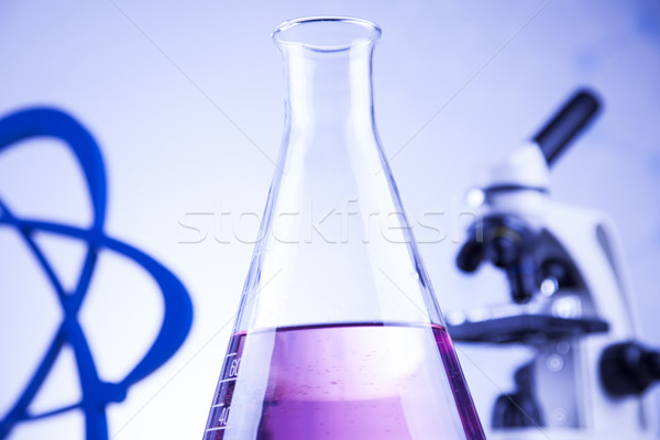 Stockfoto: Microscoop · medische · laboratorium · glaswerk · onderwijs · geneeskunde