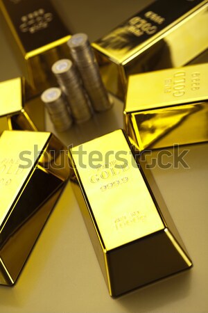 Diamond and gold, ambient financial concept Stock photo © JanPietruszka