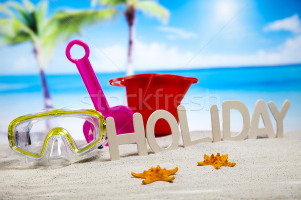 Beach accessories, summer vacation Stock photo © JanPietruszka